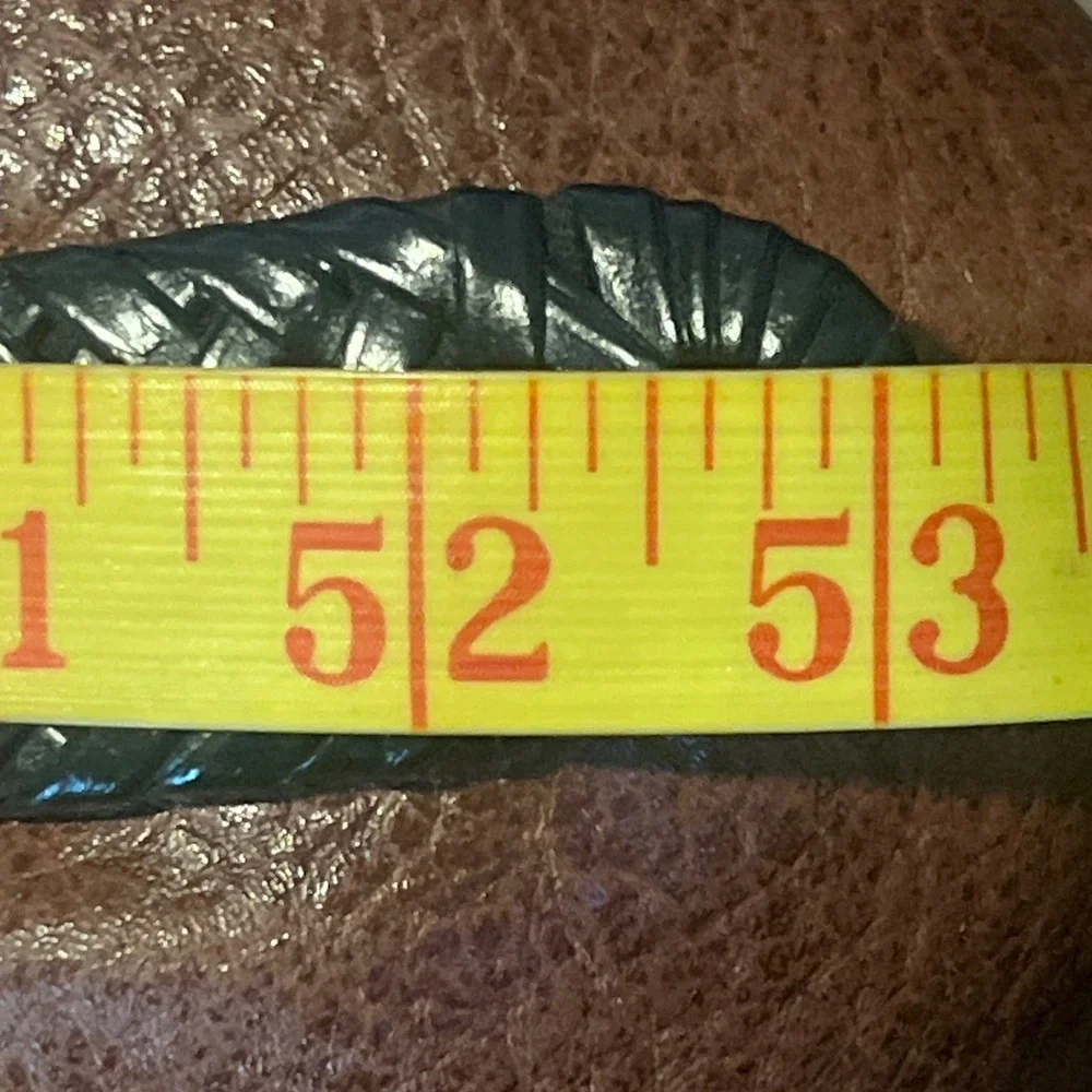 Dockers Mens Black Braided Woven‎ Belt Size 2X 46-48 Leather Tab 17DO0408